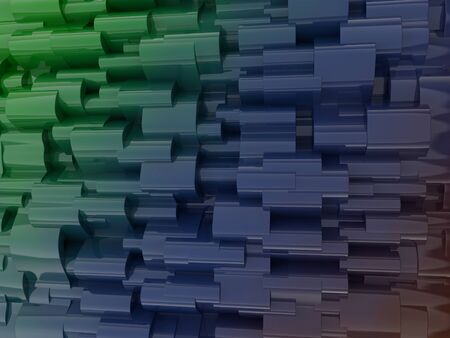 Abstract swirly colorful shape background. 3D renderingの写真素材