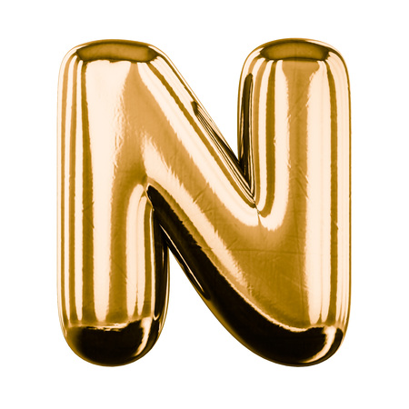 Inflatable letters of the alphabet. 3D renderingの写真素材