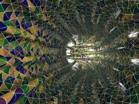 Abstract Mysterious Vortex. 3D renderingの写真素材