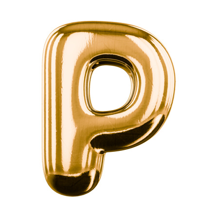 Inflatable letters of the alphabet. 3D renderingの写真素材
