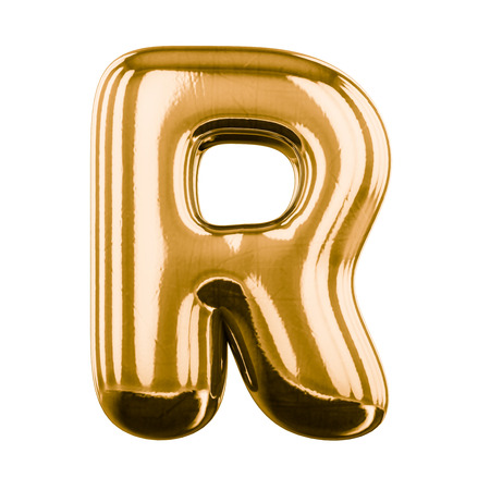 Inflatable letters of the alphabet. 3D renderingの写真素材