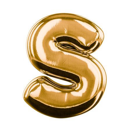 Inflatable letters of the alphabet. 3D renderingの写真素材