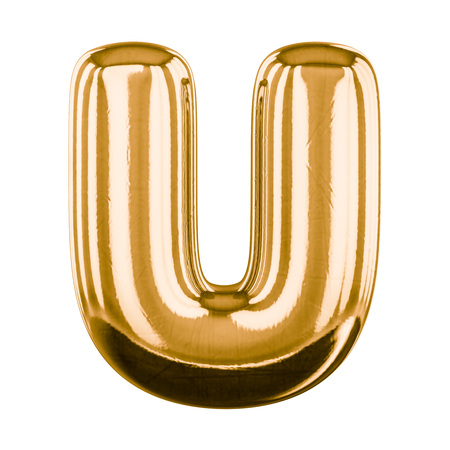 Inflatable letters of the alphabet. 3D renderingの写真素材