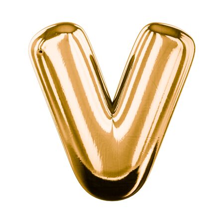 Inflatable letters of the alphabet. 3D renderingの写真素材