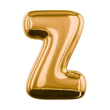 Inflatable letters of the alphabet. 3D renderingの写真素材