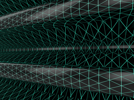 Abstract Mysterious Vortex. 3D renderingの写真素材