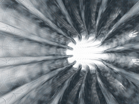 Abstract Mysterious Vortex. 3D renderingの写真素材
