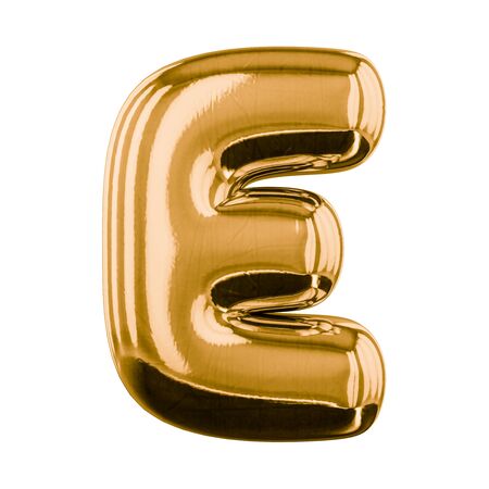 Inflatable letters of the alphabet. 3D renderingの写真素材
