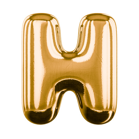 Inflatable letters of the alphabet. 3D renderingの写真素材