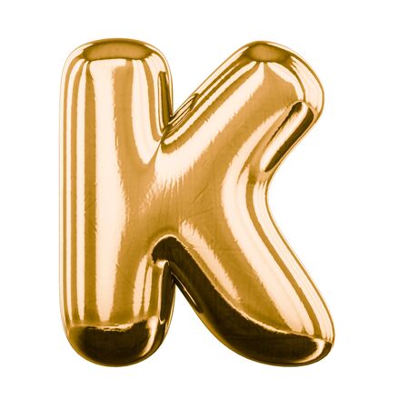 Inflatable letters of the alphabet. 3D renderingの写真素材