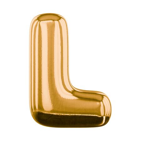 Inflatable letters of the alphabet. 3D renderingの写真素材