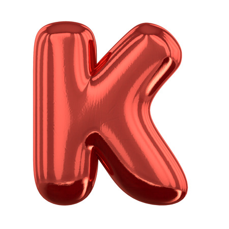 Inflatable letters of the alphabet. 3D renderingの写真素材