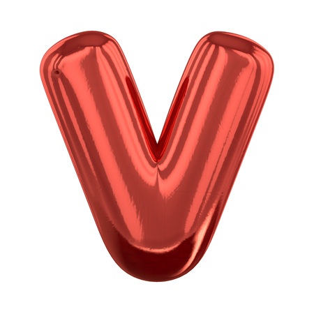 Inflatable letters of the alphabet. 3D renderingの写真素材