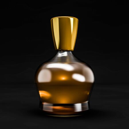 Women perfume in beautiful bottle. 3d renderingの写真素材