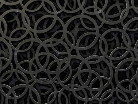 Abstract background of a chaotic structure. 3D rendering