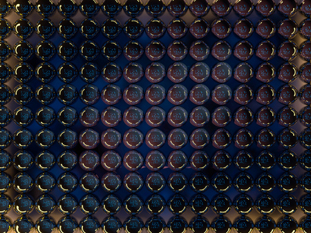 Abstract background of metal balls. 3D renderingの写真素材