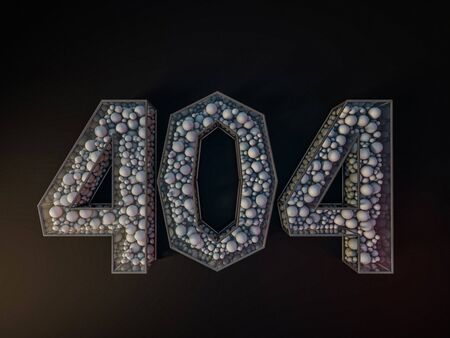 Error 404. Page not found. 3D renderingの写真素材