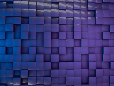 Cube abstract background. 3D rendering