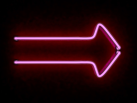 Heon sign arrow signboard. 3D renderingの写真素材