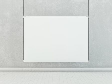 Blank flyer poster, mockup. 3D
