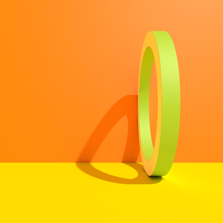 Abstract background with flowing lines. Architecture backdrop. 3D renderingの写真素材