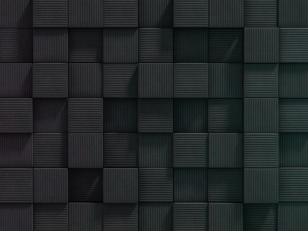 Two tone squares extruded abstract background. 3D rendering