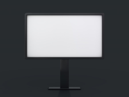 Mock up. Blank billboard outdoor advertising, public information board. 3D renderingの写真素材