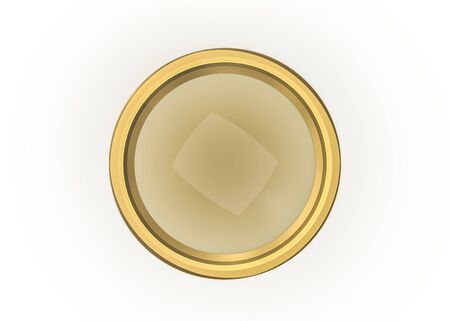 Glossy capsule llustration. Golden image with reflections and shadows. Cosmetic, pharmaceutical and medical concept. 3D renderingの写真素材