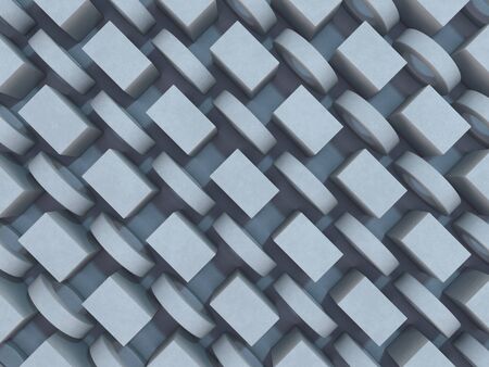 Abstract geometric background with shapes. 3D renderingの写真素材