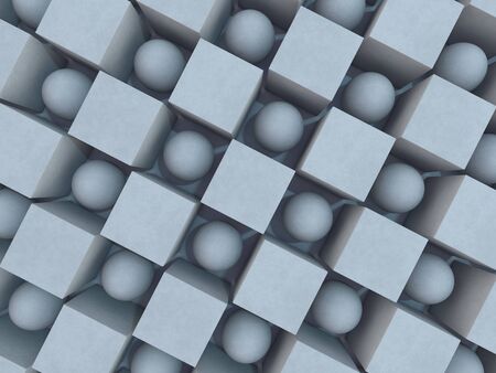 Abstract geometric background with shapes. 3D renderingの写真素材
