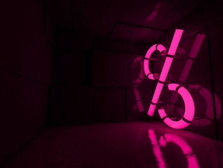 Seasonal sales black background with percent discount pattern. Business illustration. 3D renderingの写真素材