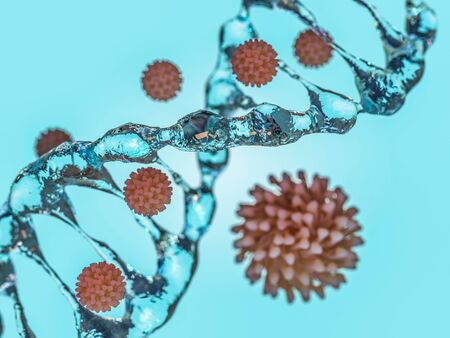 pathogen respiratory coronavirus 2019-ncov flu. Pandemic risk concept. 3D rendering