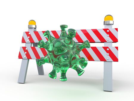 Covid-19.  pathogen respiratory coronavirus 2019-ncov flu. Pandemic risk concept. 3D renderingの写真素材