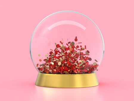 Large glass ball for predictions on background. 3D renderingの写真素材