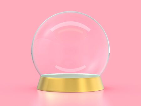 Large glass ball for predictions on background. 3D renderingの写真素材