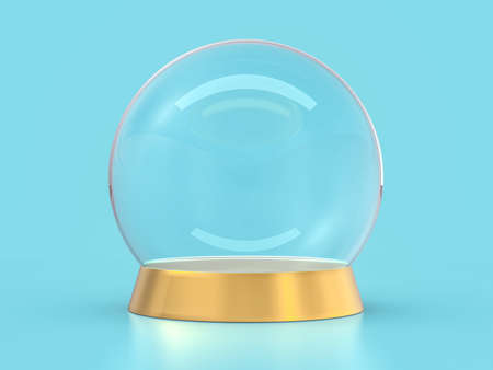 Large glass ball for predictions on background. 3Dの写真素材