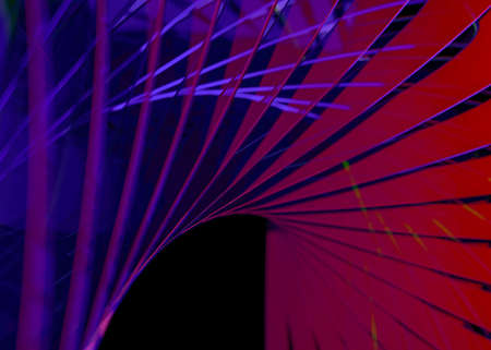 Geometric blue-red background with different color tones. 3D illustrationの写真素材
