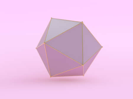 Abstract geometric background with shapes. 3D illustration