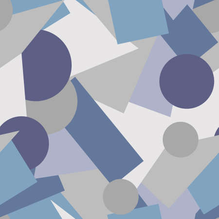 seamless background with geometric shapes used as fabrics, in factories, wrapping paper, digital scrapbooking, background, vector illustrationのイラスト素材