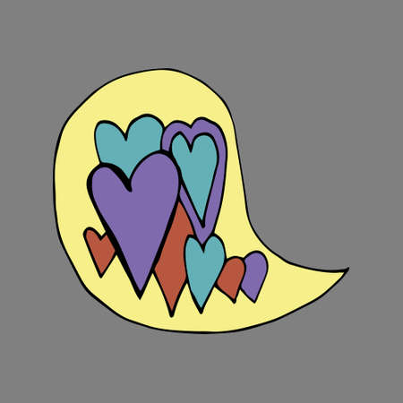 Frames for text with patterns. Vector. Isolated. Drawn in the style of doodle. Cartoon. Coloring Pagesのイラスト素材