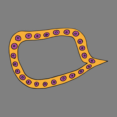 Frames for text with patterns. Vector. Isolated. Drawn in the style of doodle. Cartoon. Coloring Pagesのイラスト素材