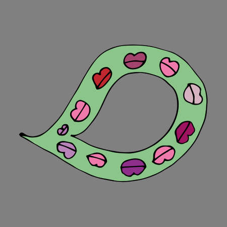 Frames for text with patterns. Vector. Isolated. Drawn in the style of doodle. Cartoon. Coloring Pagesのイラスト素材