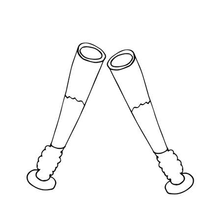 Vector groceries and champagne. Shot glasses and vodka. Wine and groceries. In honor of the holiday. Isolated. Drawn by hand. Coloring pages for children and adults. Cartoonのイラスト素材