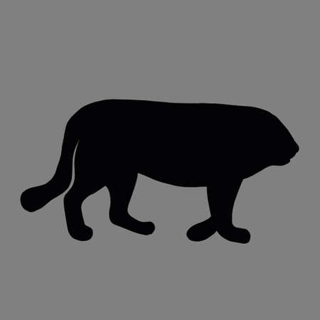 Vector tiger 2022. Year of the tiger 2022. Isolated. Drawn by hand. Cartoonのイラスト素材