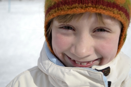 portrait of a smiling girlの写真素材