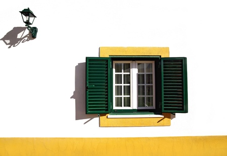 window in the Alentejo, Portugalの写真素材