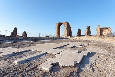 Famous Villa dei Quintili, archaeological site of Rome. Roman villa of the first half of the 2nd century.の写真素材