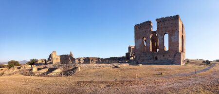 Famous Villa dei Quintili, archaeological site of Rome. Roman villa of the first half of the 2nd century.の写真素材