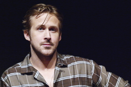 Rome, Italy - 11 December 2017: Ryan Gosling meets the audience on the stage of the Auditorium Parco della Musica, on the occasion of the concert of the State Police.のeditorial素材