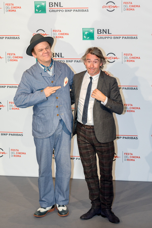 Rome, Italy. October 24, 2018: John C. Reilly and Steve Coogan attending the photocall of Stan & Ollie at Rome Film Fest 2018.のeditorial素材